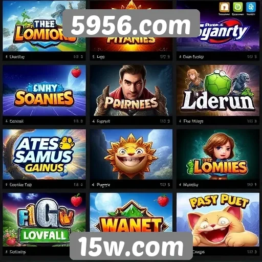 Jogos populares disponíveis na plataforma 5956.com